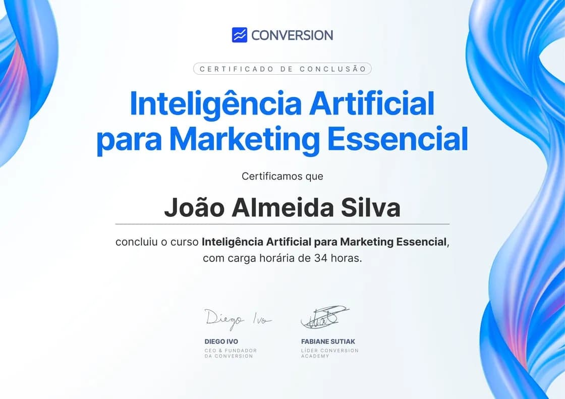 Certificado reconhecido no mercado